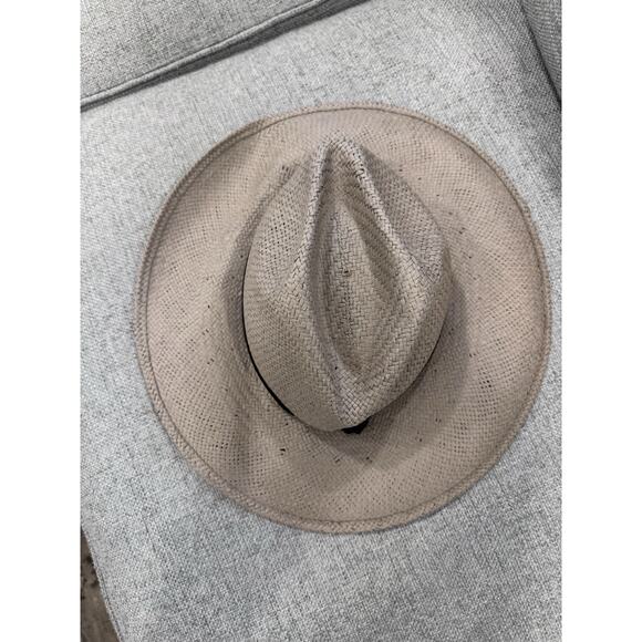 Janessa Leone Women\'s Beige Judith Packable Fedora Hat $287 NEW main image 14